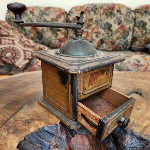 Antique Peugeot Freres SGDG Brevete Depose Coffee Mill Grinder